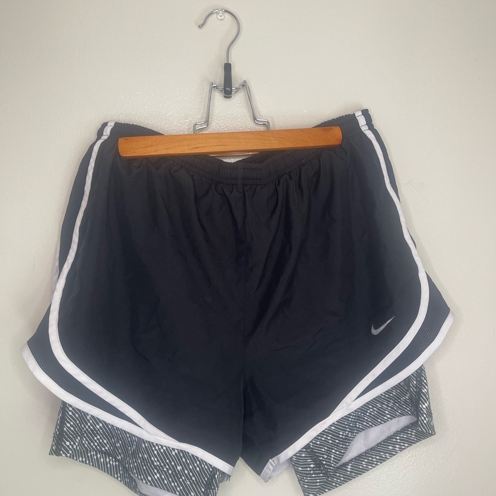 Nike Black and White Athletic Shorts